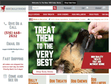 Tablet Screenshot of 1800bullysticks.com
